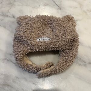 7 A.M. Enfant Cozy Baby Hat - Tan Sherpa